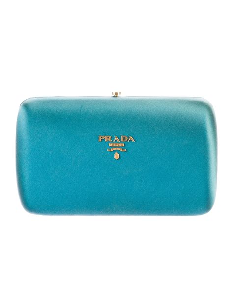 prada clutch satin